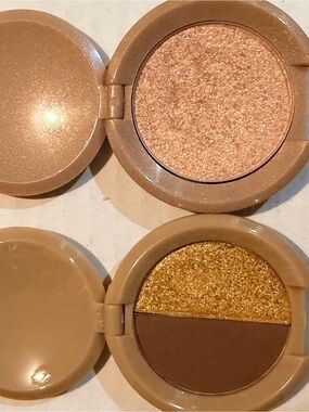 IBY eyeshadow duo and highlighter